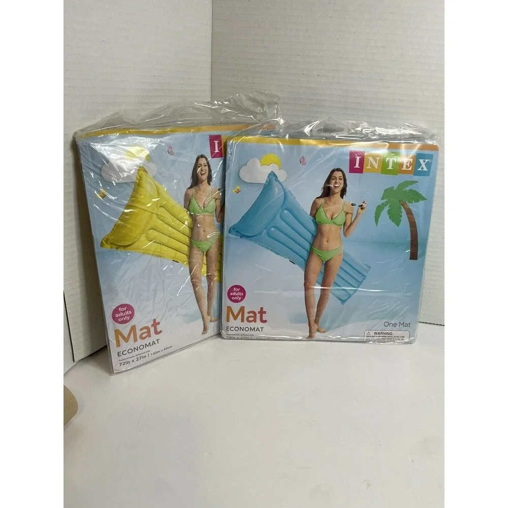 Intex Pool Float Inflatable Mats Set Of 2 Swimming Lounger Water 72x27
